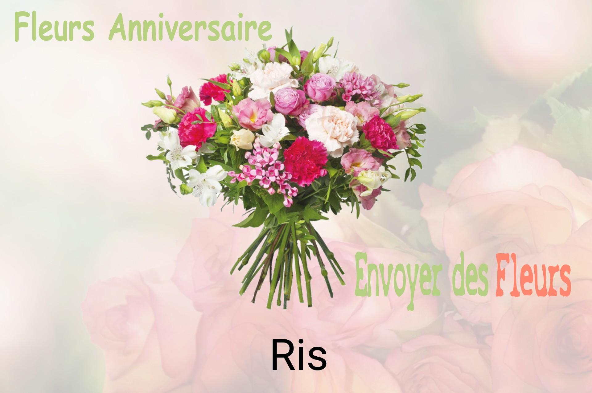 Bouquet de fleurs d’anniversaire livré à Ris