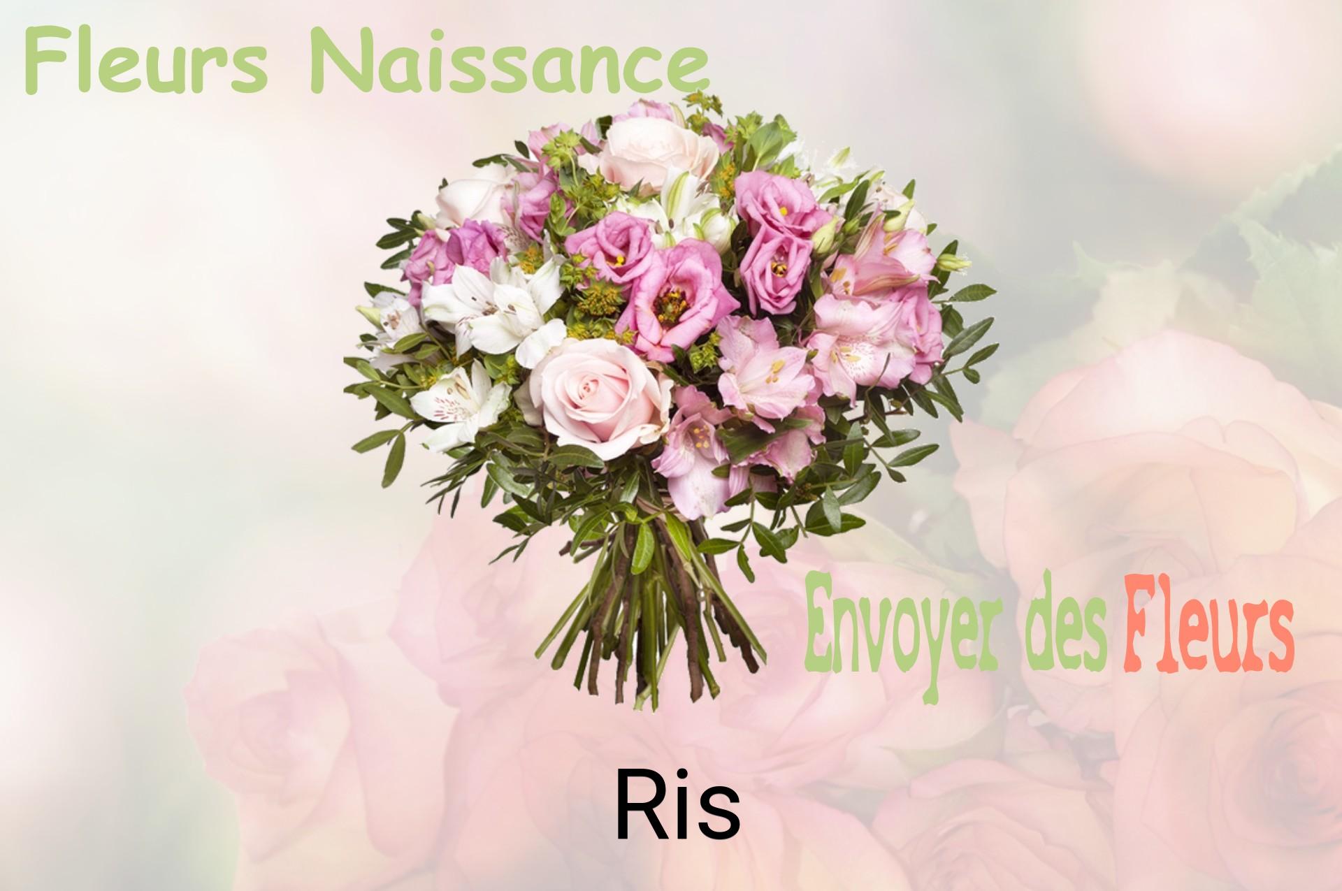 Bouquet de fleurs de naissance livré à Ris